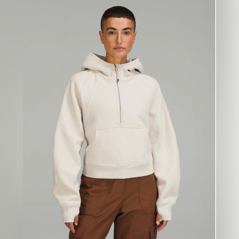 Scuba half zip M/L Natural Ivory